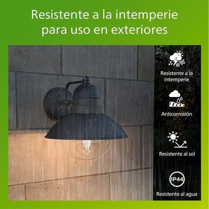 Aplic de Paret Exterior Clàssic Philips | Alumini IP44 | Casquet E27
