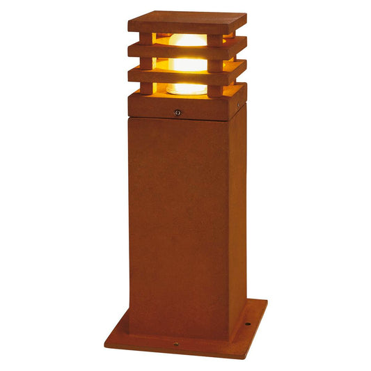 Baliza cuadrada acero corten