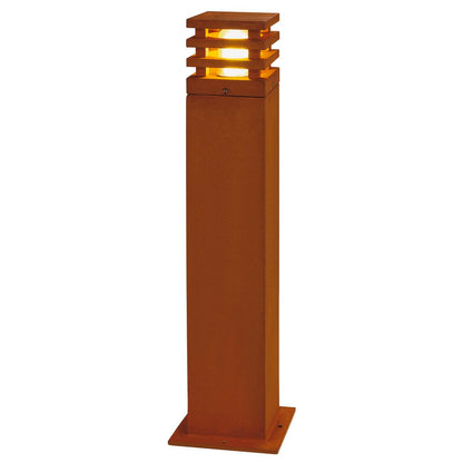 Baliza cuadrada acero corten