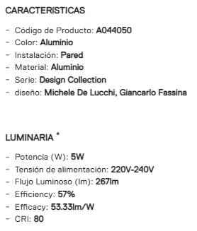 Aplique Tolomeo Micro Faretto
