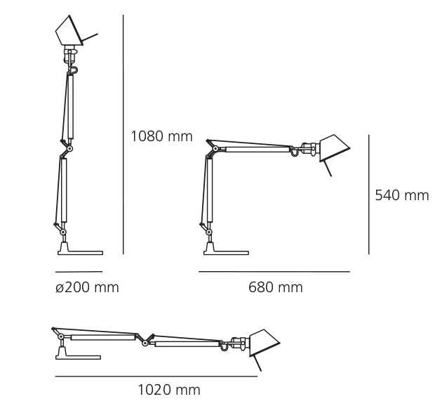 Lampara sobremesa Tolomeo mini