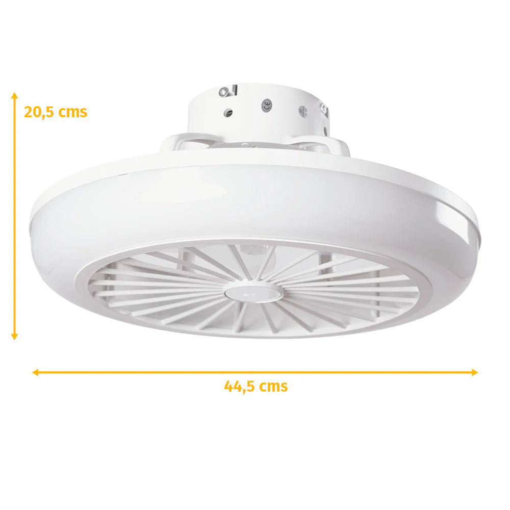 Ventilador circular techo/pared "ECO" blanco