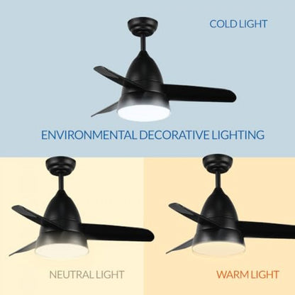 Ventilador de Sostre amb llum LED CCT 15W 1500lm - Motor DC 30W Silenciós