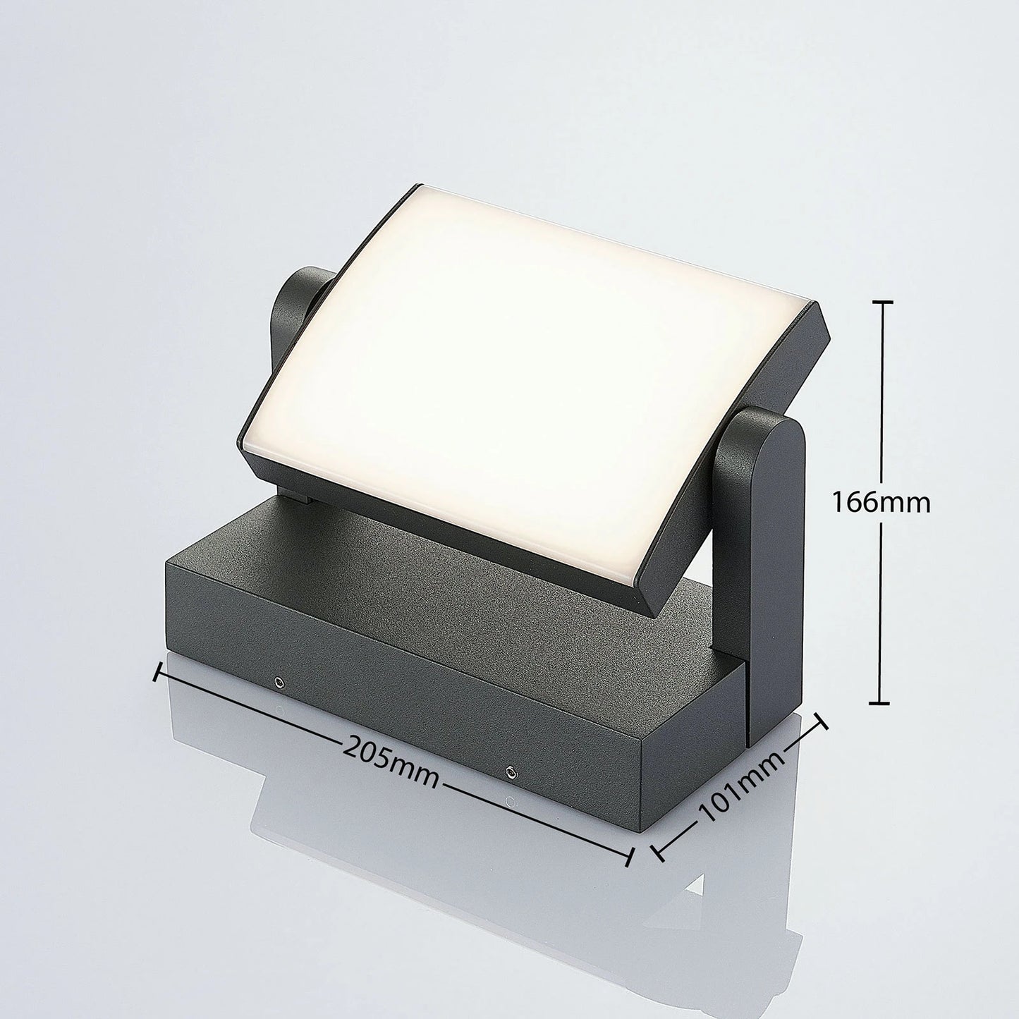Aplique Exterior Basculante LED 13W Negro - Orientable IP54 3000K