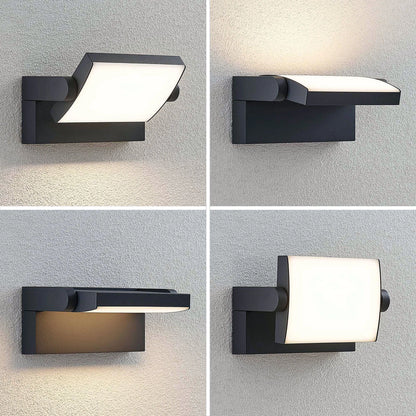 Aplique Exterior Basculante LED 13W Negro - Orientable IP54 3000K