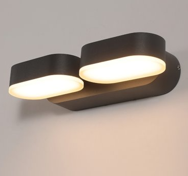 Aplique orientable doble exterior