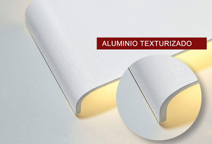 Aplique lineal interior doble luz
