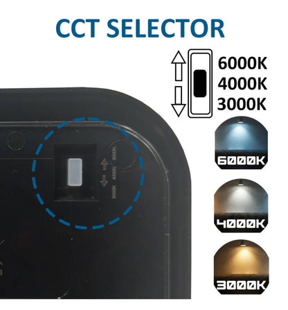 Aplique de pared led 20w con sensor de movimiento PIR . Apto para interior o exterior, con protección IP65. Diferentes modos de selección.