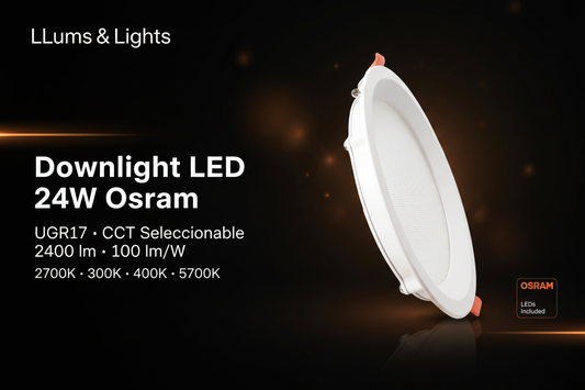 Banner Downlight LED 24W Osram UGR17 CCT | LLums & Lights