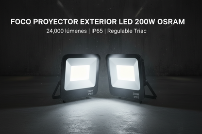 Foco proyector exterior led 200w Osram