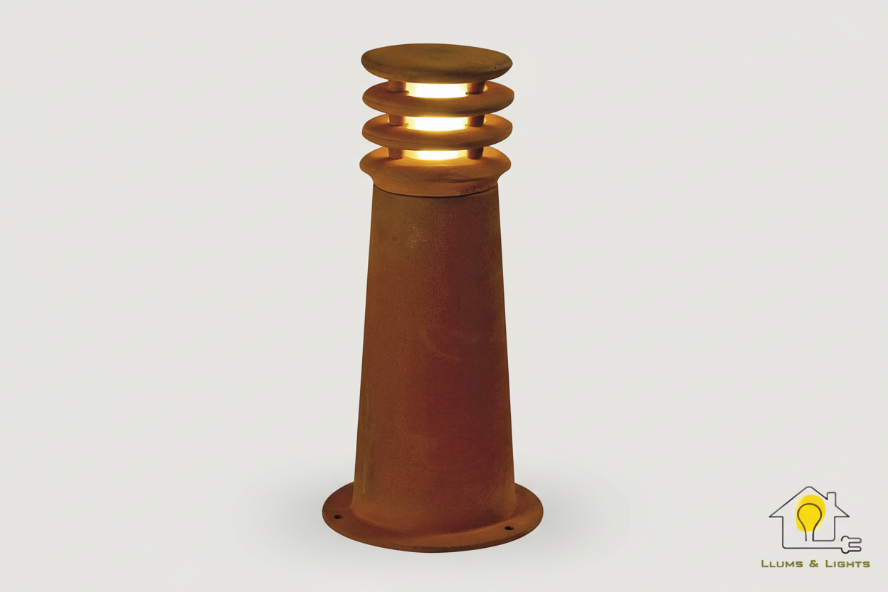 Banner LLUMS&LIGHTS - Baliza Acero Corten