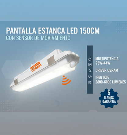 Banner promocional pantalla estanca LED con sensor