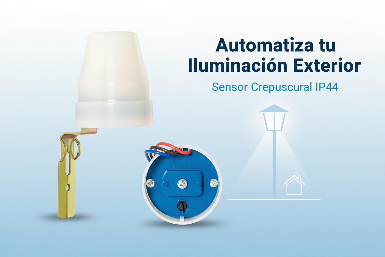 Banner Sensor Crepuscular - Automatiza tu Iluminación Exterior
