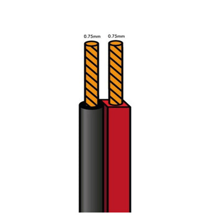 Cable paralelo 2x0,75mm bicolor