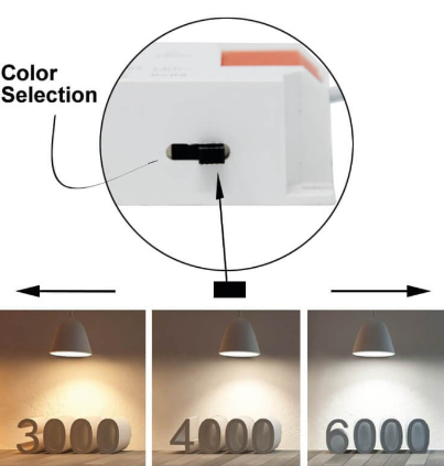 Downlight orientable redondo