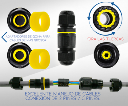 Conector estanco IP68 (pack)
