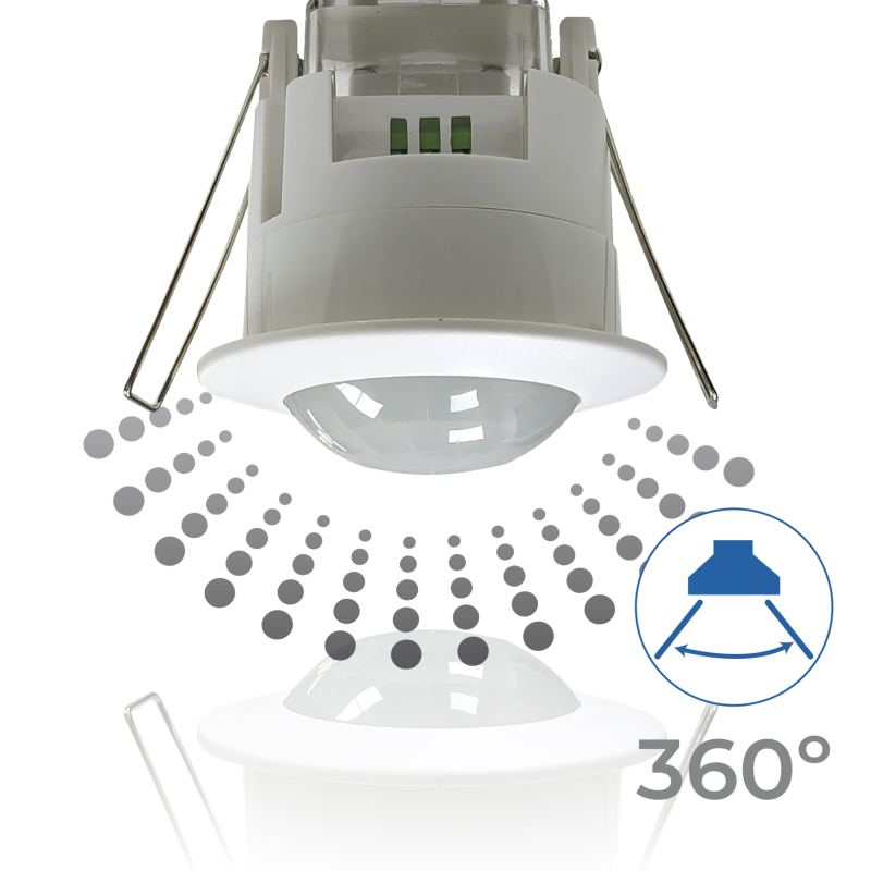 Detector sensor de movimiento empotrable