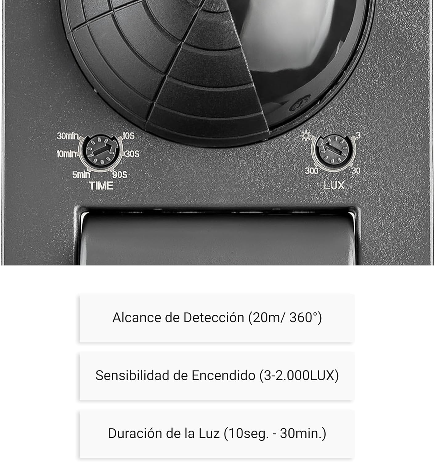 Detector exterior 20mts IP65