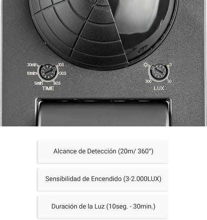 Detector exterior 20mts IP65