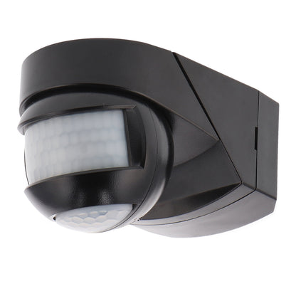 Detector de Movimiento PIR de 180º para superficie. Ideal para exteriores e interiores, este dispositivo cuenta con un diseño elegante y discreto en color blanco, fabricado en resistente policarbonato (PC), que asegura durabilidad y resistencia. Con una protección para exterior IP44