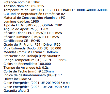 Downlight estanco maxi