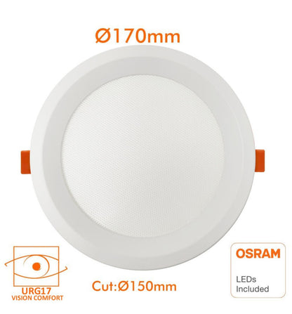 Downlight profesional UGR17 16w Osram