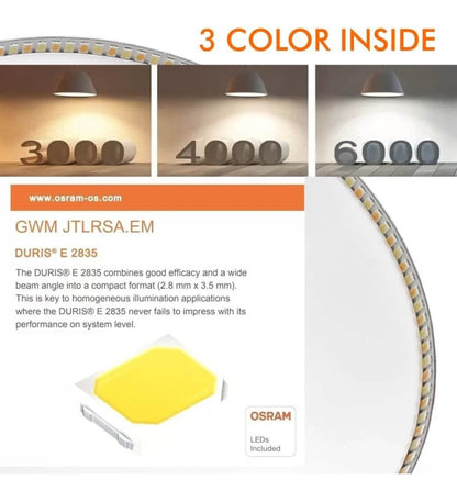 Downlight profesional UGR17 16w Osram