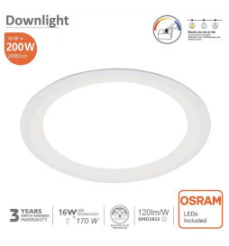 Downlight profesional UGR17 16w Osram