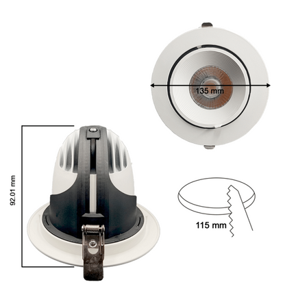 Downlight foco empotrable 25w orientable