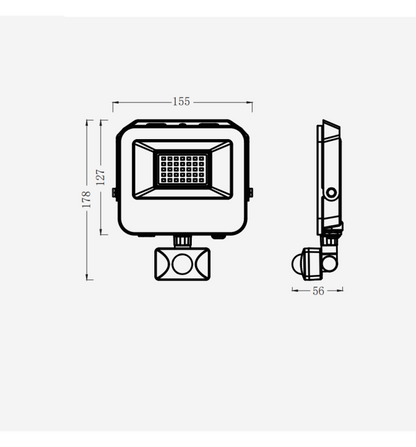 Iluminación de seguridad en entradas, patios, garajes y zonas residenciales,
jardines y exteriores, proporcionando visibilidad y seguridad en senderos y accesos. Naves industriales y almacenes, mejorando la iluminación en áreas de carga y descarga. Zonas de estacionamiento, garantizando una visibilidad óptima y mayor seguridad.
