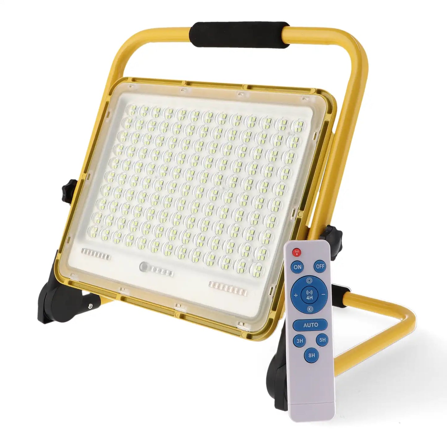 El foco proyector LED con batería portátil es ideal para poder realizar todo tipo de trabajos sin electricidad.
Dispone de una batería de litio de 3.2V 12000mAH, tiene una autonomía de 4-8 horas. Tiempo de carga 8H
Incluye un soporte, cargador para el coche y un cargador para la red eléctrica.
El proyector con batería es IP65 con lo que es ideal para zonas de exterior.
Incluye control remoto para encender y apagar, regular la intensidad o programar el tiempo de encendido
