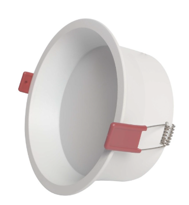 Foco downlight circular empotrable de color blanco, con un flujo luminoso de 110 lúmenes x w. Fabricado en aluminio y PC, el foco downlight LED incorpora leds Osram SMD2835 de alto brillo, y un driver externo con función de selector de temperatura de color CCT entre 3000K / 4000K / 6000K. Tiene un elevado índice de reproducción cromática CRI+82 y un grado de protección IP54