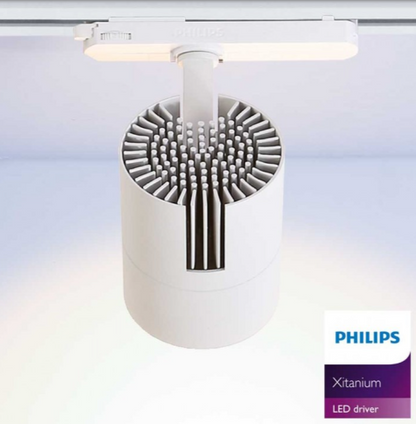 Foco profesional carril trifásico 40w