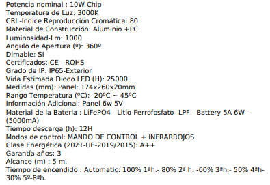 Guirnalda solar premium