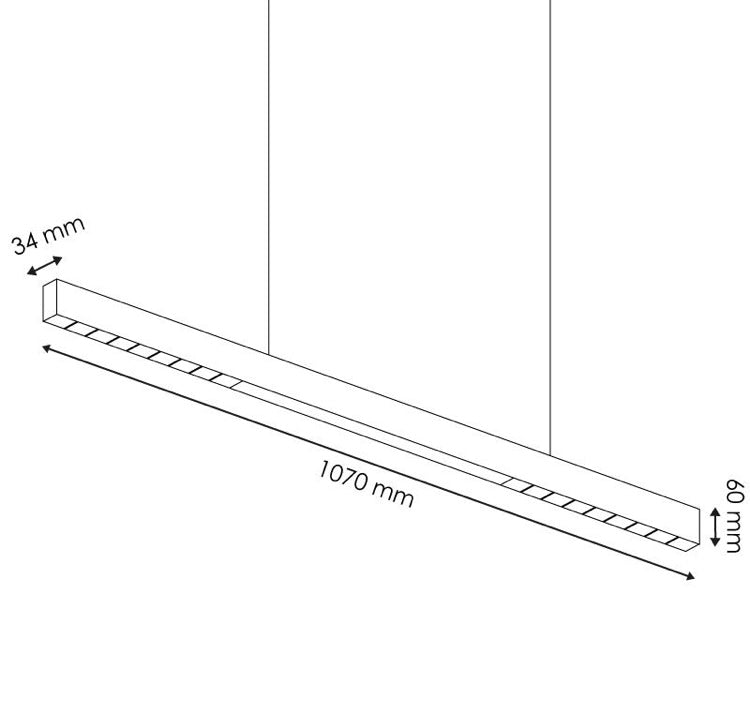 Colgante lineal técnica