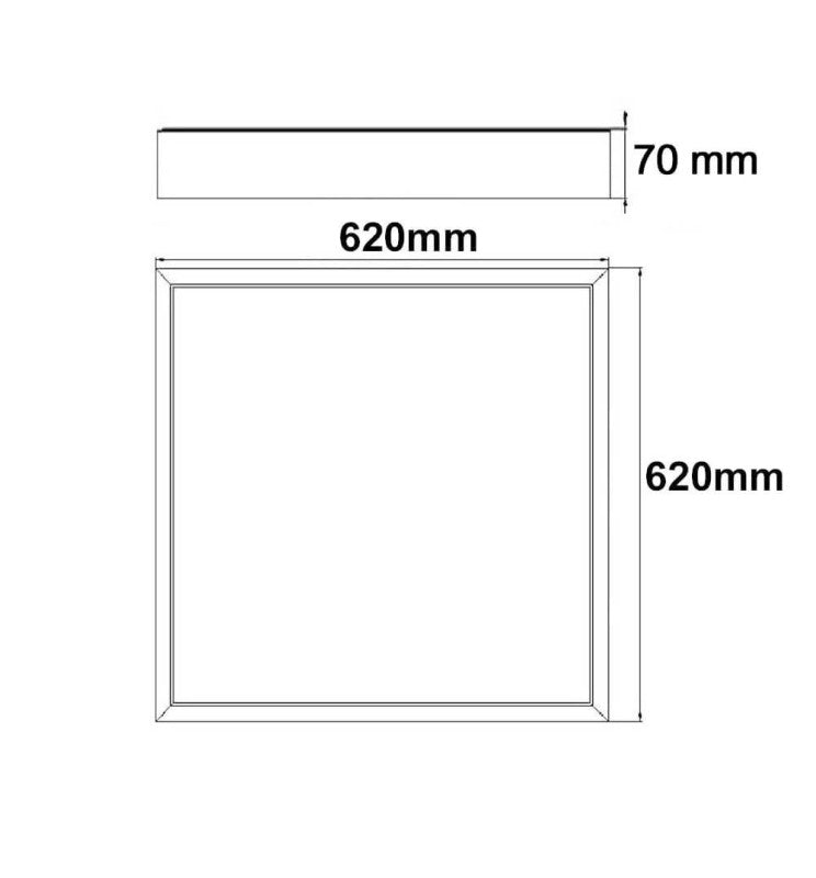 Marco superficie panel 60x60