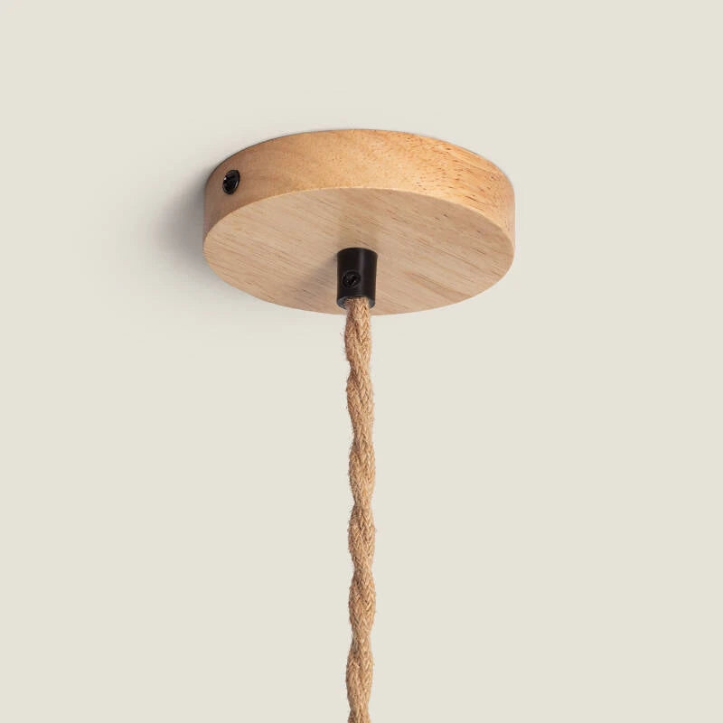 Llum Penjant de Vímet Natural 60cm | Teixida a Mà | E27
