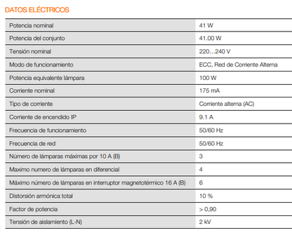 Bombilla tubular led 41w e40