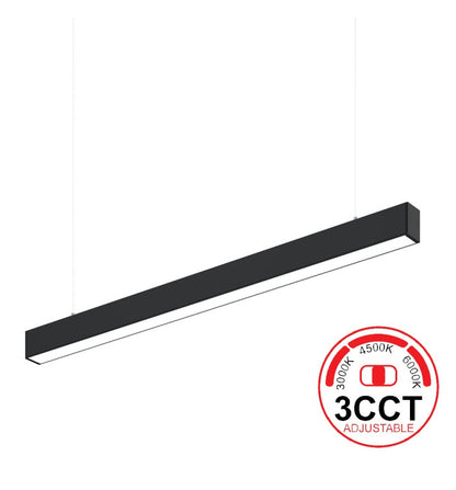 Pantalla lineal led CCT línea contínua negra
