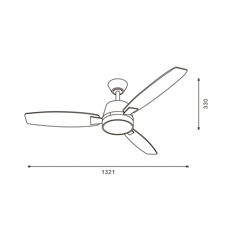 Ventilador techo con luz big