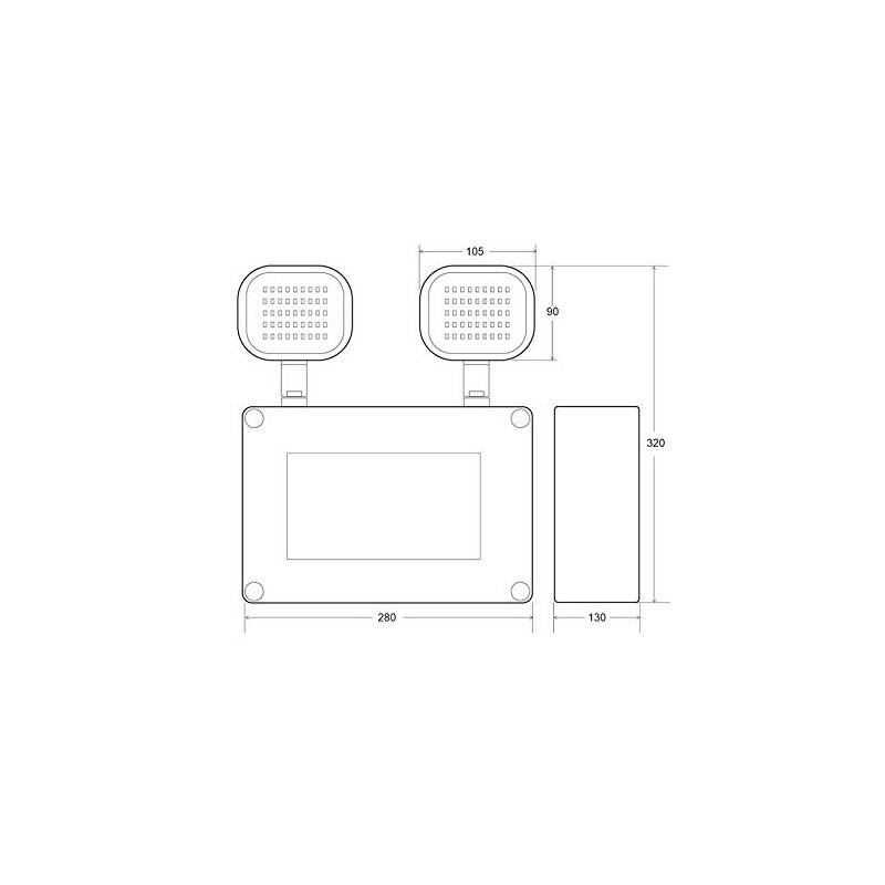 Emergencia industrial doble foco