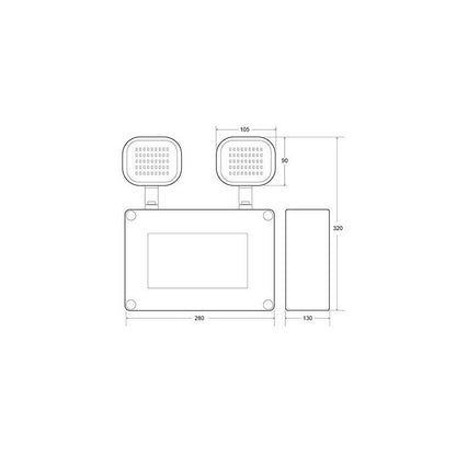 Emergencia industrial doble foco