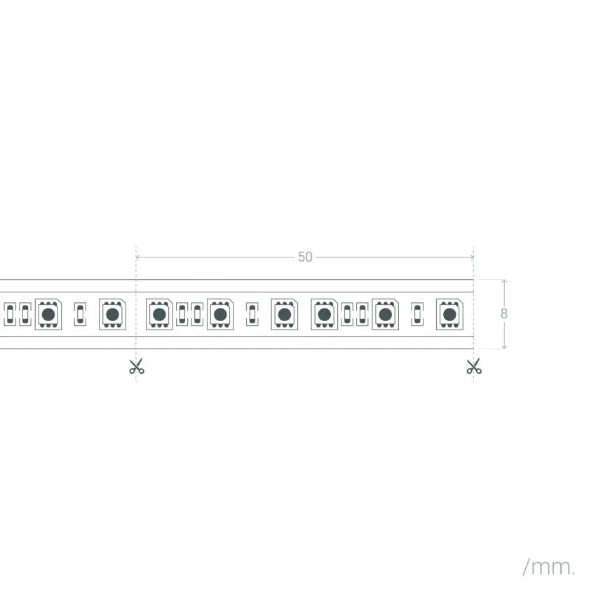 Tira led 5 mts 24v