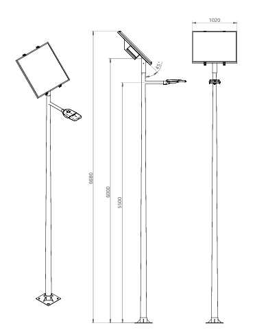 Farola solar professional