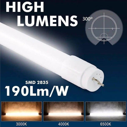 Tubo led 120cm 20w alto flujo (pack)