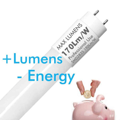 Tubo led 150cm 25w alto flujo (pack)