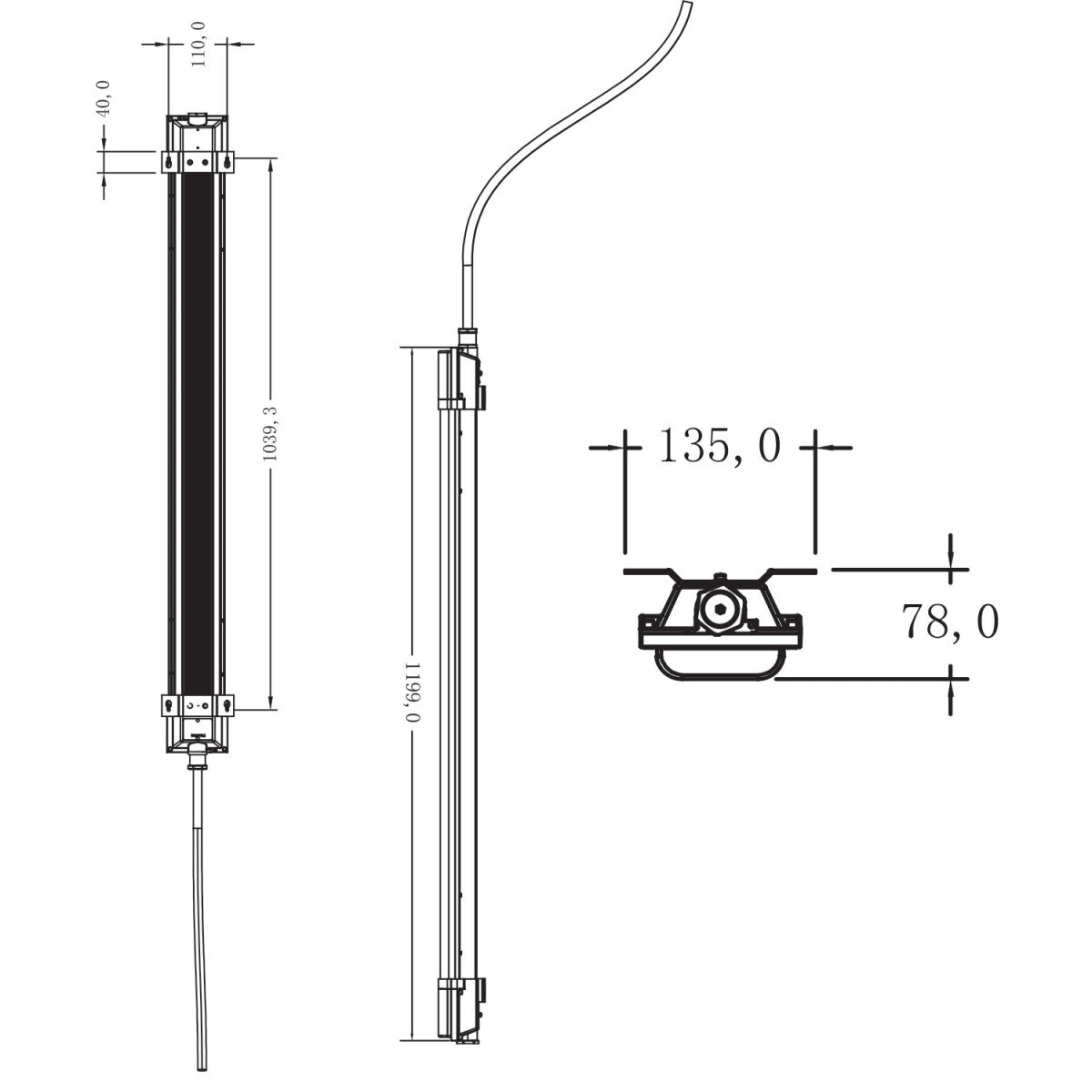 Pantalla estanca ATEX con un grado de protección IP66 asegura su resistencia al agua y al polvo, lo que la hace ideal para su instalación tanto en interiores como en exteriores, incluso en condiciones climáticas extremas. Rango de temperatura de trabajo (-25°C a +45°C ) permite su uso en entornos exigentes.
Incluye un soporte metálico para instalación en superficie
✅ Cumplimiento Normativo
Certificación ATEX: Apta para zonas 1 y 2 (gases) + zonas 21 y 22 (polvo).    