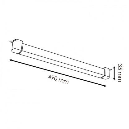 Pantalla lineal carril monofásico