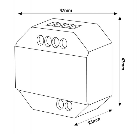 RF pickup regulator and push button