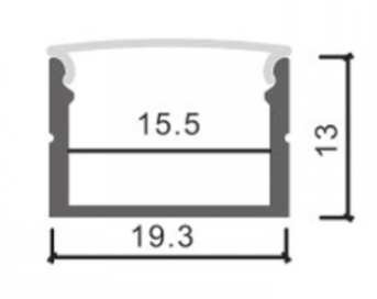 Perfil alumini leds 220v (pack)